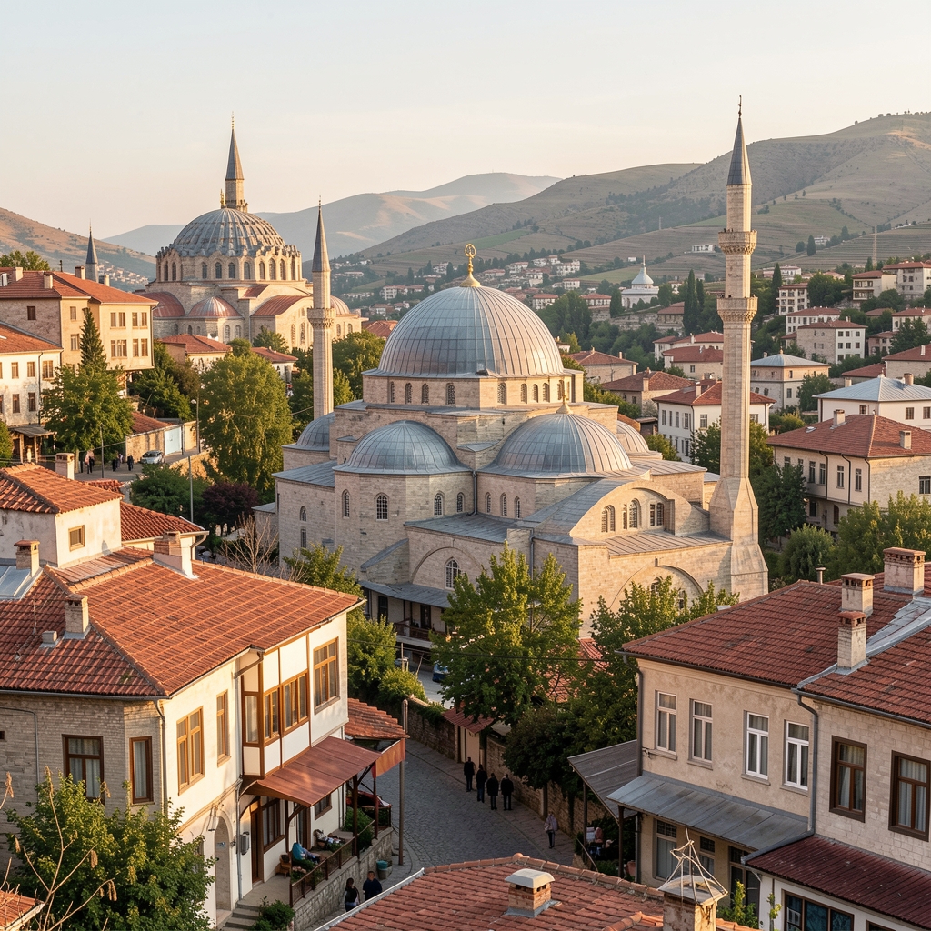 Mardin'in Artuklular döneminden kalma sarı taş evlerin arasındaki dar sokakta çocukların akşamüstü oyun oynadığı belge fotoğrafı