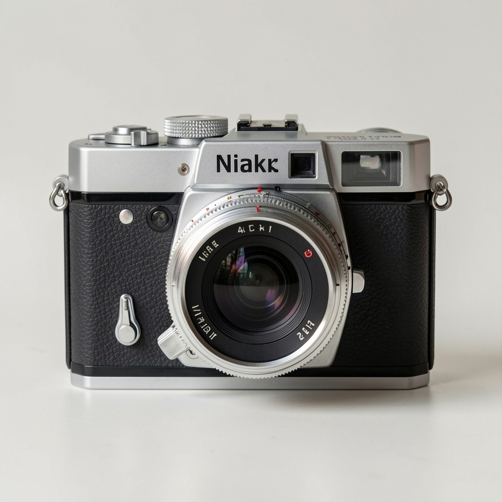 Nikon Zf klasik tasarımlı tam kare aynasız kamera, gümüş ve siyah iki tonlu gövde, Nikkor Z 40mm lens takılı